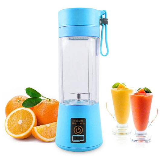 Mixeur portable Slimly rose en train de mixer un smoothie